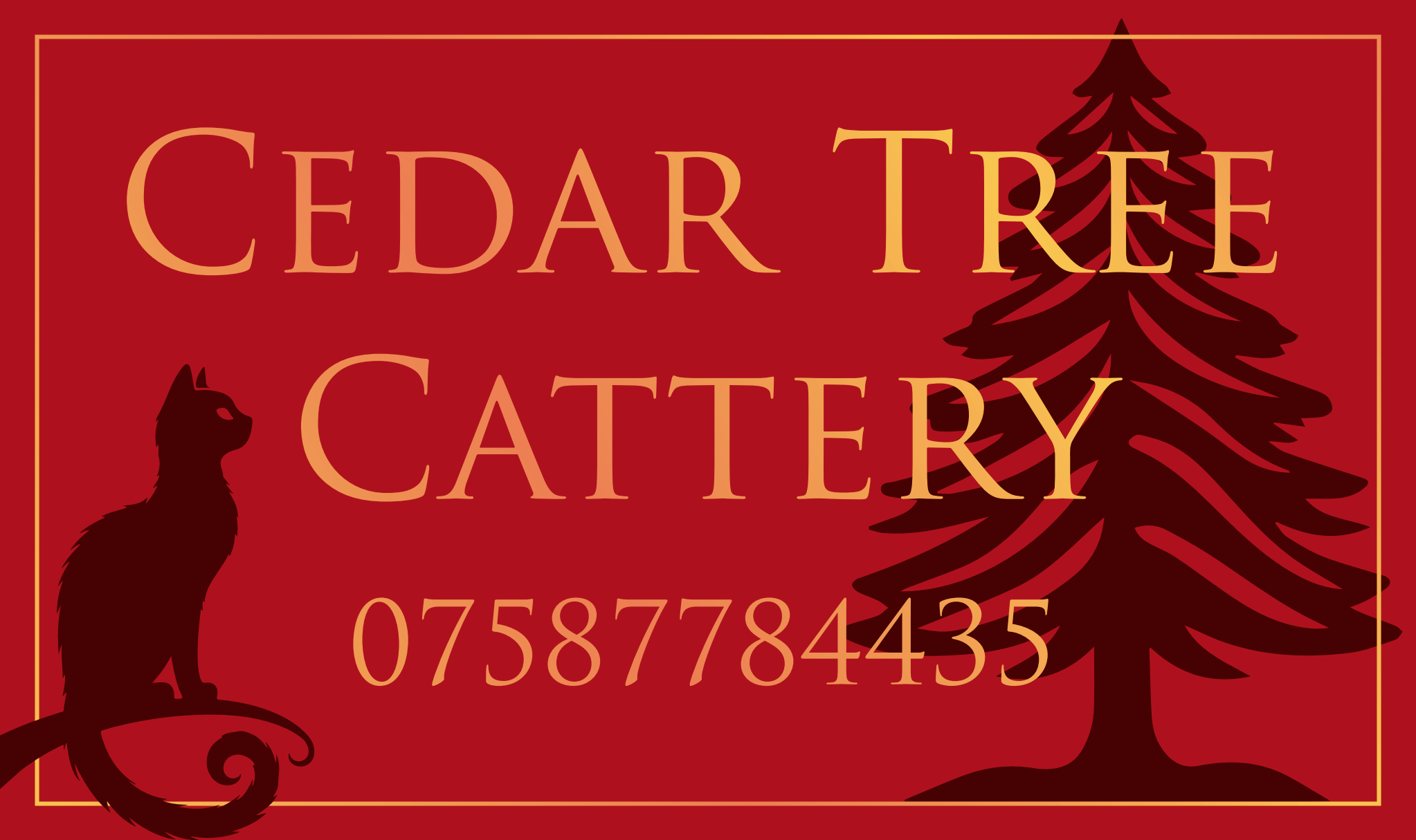 Cedar Tree Cattery Logo